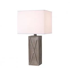 Bessie 19.75 in. Driftwood Accent Lamp by Manor Brook