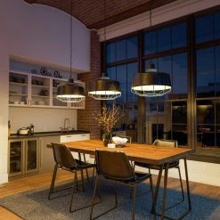 Kenster 1-Light Galvanized Pendant with Wood Accent by Manor Brook 17 Kenster 1-Light Galvanized Pendant with Wood Accent by Manor Brook -Brightech Sales galvanized manor brook chandeliers mb100566 31 1000