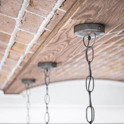 Kenster 1-Light Galvanized Pendant with Wood Accent by Manor Brook 15 Kenster 1-Light Galvanized Pendant with Wood Accent by Manor Brook -Brightech Sales galvanized manor brook chandeliers mb100566 fa 1000