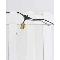 Glow Outdoor 48 ft. Plug-in LED 2W S14 Edison Bulb Hanging String Light 2700K by Brightech -Brightech Sales gold brightech string lights glw 2w 48 sw 4f 1000