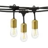 Glow Outdoor 48 ft. Plug-in LED 2W S14 Edison Bulb Hanging String Light 2700K by Brightech 1 Glow Outdoor 48 ft. Plug-in LED 2W S14 Edison Bulb Hanging String Light 2700K by Brightech -Brightech Sales gold brightech string lights glw 2w 48 sw 64 1000