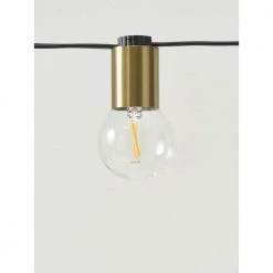 Glow Globe Outdoor 26 ft. Plug-in LED 1W G40 Globe Bulb String Light by Brightech -Brightech Sales gold brightech string lights glw g40 26 ww 44 1000