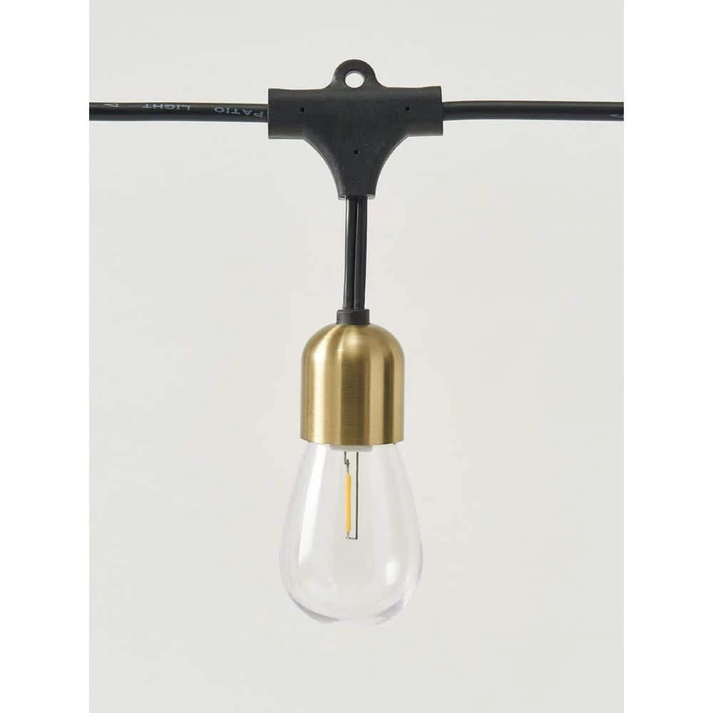 Glow Outdoor 28 ft. L 1.5-Watt Solar LED S14 Edison Bulb Hanging String Light by Brightech 7 Glow Outdoor 28 ft. L 1.5-Watt Solar LED S14 Edison Bulb Hanging String Light by Brightech - Image 5