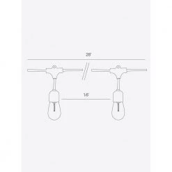 Glow Outdoor 28 ft. L 1.5-Watt Solar LED S14 Edison Bulb Hanging String Light by Brightech 15 Glow Outdoor 28 ft. L 1.5-Watt Solar LED S14 Edison Bulb Hanging String Light by Brightech -Brightech Sales gold brightech string lights glw slr hg ww 76 1000