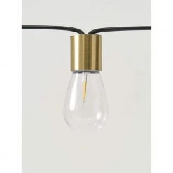 Glow Outdoor 28 ft. L Solar LED 1.5-Watt S14 Edison Bulb Non Hanging String Light by Brightech -Brightech Sales gold brightech string lights glw slr nh ww 44 1000