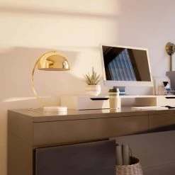 Bud 16.5 in. Gold Desk Lamp by Manor Brook 17 Bud 16.5 in. Gold Desk Lamp by Manor Brook -Brightech Sales gold manor brook desk lamps mb100072 31 1000