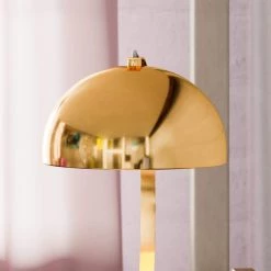 Bud 16.5 in. Gold Desk Lamp by Manor Brook 12 Bud 16.5 in. Gold Desk Lamp by Manor Brook -Brightech Sales gold manor brook desk lamps mb100072 4f 1000