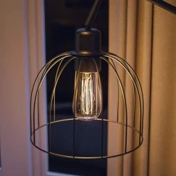 Urbana 63 in. Graphite Floor Lamp with Glass Shade by Manor Brook -Brightech Sales graphite manor brook floor lamps mb100485 1f 1000