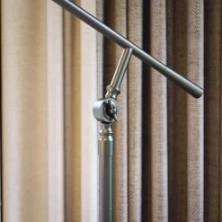 Urbana 63 in. Graphite Floor Lamp with Glass Shade by Manor Brook -Brightech Sales graphite manor brook floor lamps mb100485 76 1000