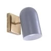 Hattie 1-Light Gray and Antique Brass LED Wall Sconce by Manor Brook