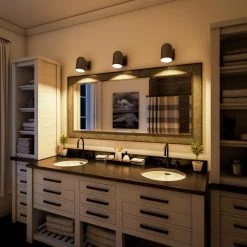 Hattie 1-Light Gray and Antique Brass LED Wall Sconce by Manor Brook -Brightech Sales gray and antique brass manor brook wall sconces mb100622 fa 1000