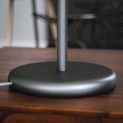 Dania 28 in. Gray Desk Lamp by Manor Brook -Brightech Sales gray manor brook desk lamps mb100078 1f 1000