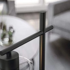 Dania 28 in. Gray Desk Lamp by Manor Brook -Brightech Sales gray manor brook desk lamps mb100078 44 1000