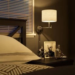 Grove 1-Light Gray Swing Arm by Manor Brook 16 Grove 1-Light Gray Swing Arm by Manor Brook -Brightech Sales gray manor brook wall lamps mb100259 76 1000