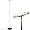 Sky 63 in. Gunmetal Black Torchiere LED Floor Lamp by Brightech -Brightech Sales gunmetal black brightech floor lamps ei 9we0 k3dj 64 1000