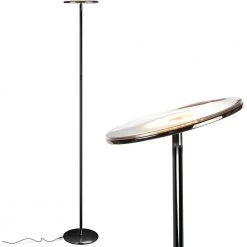 Sky 63 in. Gunmetal Black Torchiere LED Floor Lamp by Brightech
