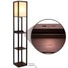 16.3 in. Havana Brown Floor Lamp with Shelves and Wireless Charging by Brightech -Brightech Sales havana brown brightech floor lamps 3p 2upc 9rve 64 1000