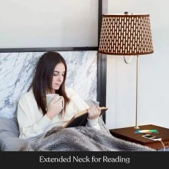 Madison 56 in. Havana Brown LED Skinny Bedside Table Lamp with Wireless Charging by Brightech 11 Madison 56 in. Havana Brown LED Skinny Bedside Table Lamp with Wireless Charging by Brightech -Brightech Sales havana brown brightech floor lamps wu 4yct 2c0q 44 1000