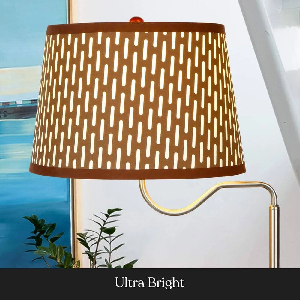 Madison 56 in. Havana Brown LED Skinny Bedside Table Lamp with Wireless Charging by Brightech 5 Madison 56 in. Havana Brown LED Skinny Bedside Table Lamp with Wireless Charging by Brightech - Image 3