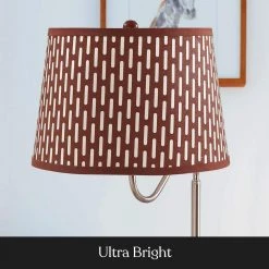 Madison 56 in. Havana Brown Narrow End Table with Built-In LED Lamp with Brown Shade and USB Port by Brightech 13 Madison 56 in. Havana Brown Narrow End Table with Built-In LED Lamp with Brown Shade and USB Port by Brightech -Brightech Sales havana brown brightech floor lamps zs 7nxt spw1 44 1000