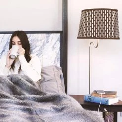 Madison 56 in. Havana Brown Narrow End Table with Built-In LED Lamp with Brown Shade and USB Port by Brightech 11 Madison 56 in. Havana Brown Narrow End Table with Built-In LED Lamp with Brown Shade and USB Port by Brightech -Brightech Sales havana brown brightech floor lamps zs 7nxt spw1 4f 1000