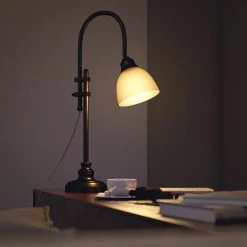 Henry 28 in. Bronze Heritage Desk Lamp by Manor Brook -Brightech Sales heritage bronze manor brook desk lamps mb100166 fa 1000