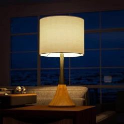 Cupello 22 in. Light Wood and Black Accent Lamp by Manor Brook -Brightech Sales light wood and black manor brook table lamps mb100631 fa 1000