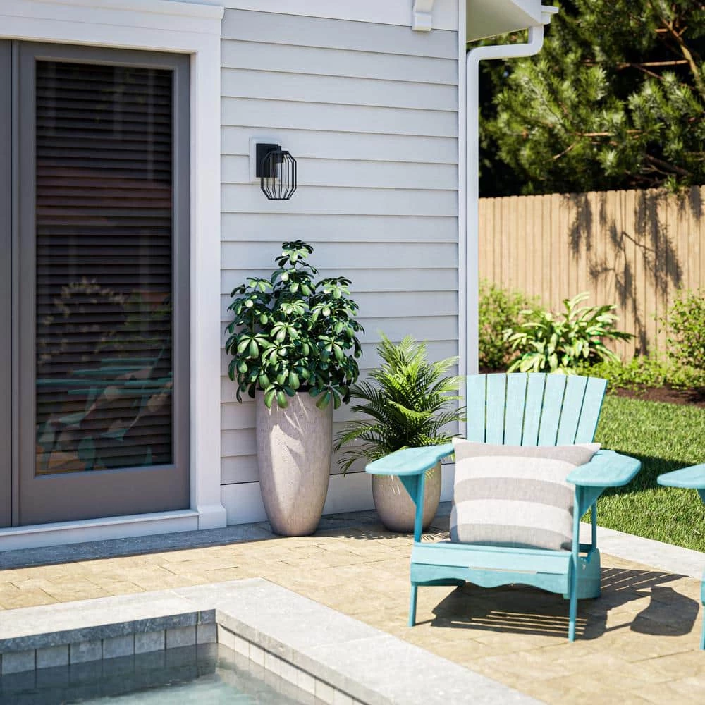 Bow 1-Light Black Outdoor Lantern by Manor Brook 8 Bow 1-Light Black Outdoor Lantern by Manor Brook - Image 6