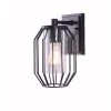 Bow 1-Light Black Outdoor Lantern by Manor Brook 1 Bow 1-Light Black Outdoor Lantern by Manor Brook -Brightech Sales matte black manor brook outdoor sconces mb100543 64 1000