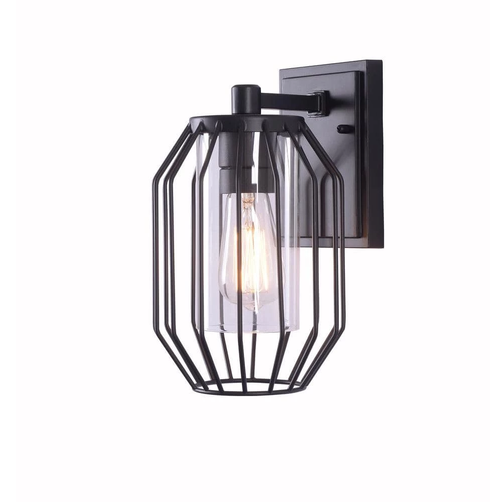 Bow 1-Light Black Outdoor Lantern by Manor Brook 3 Bow 1-Light Black Outdoor Lantern by Manor Brook