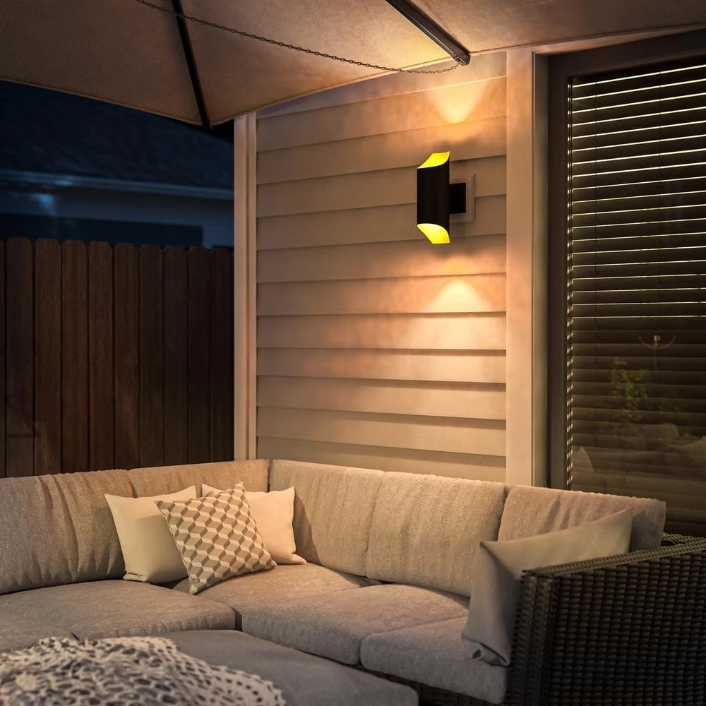 Granada 2-Light Black Outdoor Lantern by Manor Brook 9 Granada 2-Light Black Outdoor Lantern by Manor Brook - Image 7