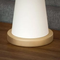 Easton 25.5 in. Matte White with Gold Table Lamp by Manor Brook -Brightech Sales matte white and gold manor brook table lamps mb100652 fa 1000
