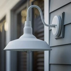 Barnes 1-Light White Hardwired Outdoor Wall Lantern Sconce Lantern by Manor Brook 11 Barnes 1-Light White Hardwired Outdoor Wall Lantern Sconce Lantern by Manor Brook -Brightech Sales matte white manor brook outdoor sconces mb100145 c3 1000