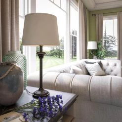 25 in. Nebra Vintage Metal Candlestick Lamp Set by Manor Brook -Brightech Sales metal manor brook floor lamps mb100669 44 1000