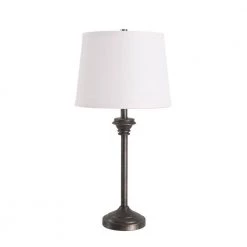 25 in. Nebra Vintage Metal Candlestick Lamp Set by Manor Brook -Brightech Sales metal manor brook floor lamps mb100669 4f 1000