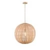 Drift 1-Light Natural Bamboo Pendant by Manor Brook -Brightech Sales natural bamboo manor brook chandeliers mb100565 64 1000