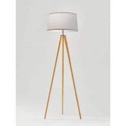 Emma 61 in. Natural Wood Tripod LED Floor Lamp by Brightech -Brightech Sales natural wood brightech floor lamps 0p mxk6 nkzu fa 1000
