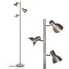 Ethan 65 in. Nickel Tree LED Floor Lamp with 3 Adjustable Lights by Brightech 1 Ethan 65 in. Nickel Tree LED Floor Lamp with 3 Adjustable Lights by Brightech -Brightech Sales nickel brightech floor lamps fl ethan nkl 64 1000