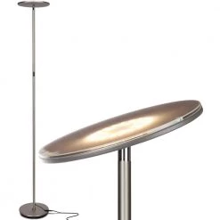 Sky 63 in. Nickel LED Torchiere Floor Lamp by Brightech