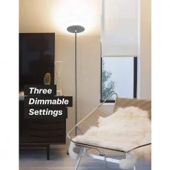 Sky 63 in. Nickel LED Torchiere Floor Lamp by Brightech -Brightech Sales nickel brightech floor lamps qc vya9 mr1g fa 1000