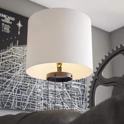 Foxen 30 in. Oil Rubbed Bronze and Replica Wood Indoor Table Lamp by Manor Brook 16 Foxen 30 in. Oil Rubbed Bronze and Replica Wood Indoor Table Lamp by Manor Brook -Brightech Sales oil rubbed bronze and replica wood manor brook table lamps mb100242 76 1000