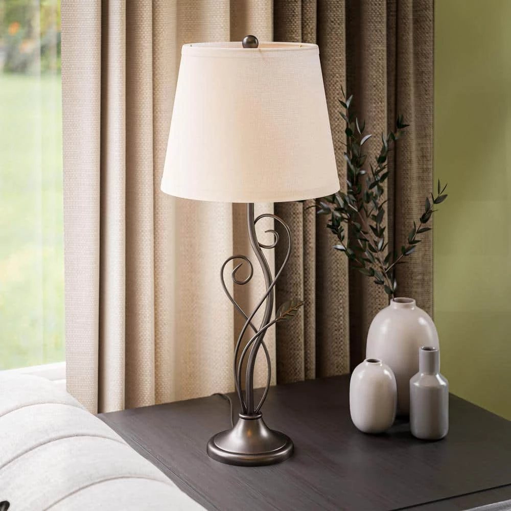 Stratus 26 in. Oil Rubbed Bronze Table Lamp by Manor Brook 7 Stratus 26 in. Oil Rubbed Bronze Table Lamp by Manor Brook - Image 5