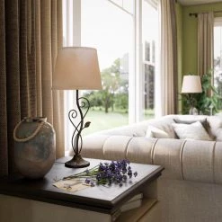 Stratus 26 in. Oil Rubbed Bronze Table Lamp by Manor Brook 14 Stratus 26 in. Oil Rubbed Bronze Table Lamp by Manor Brook -Brightech Sales oil rubbed bronze finish manor brook table lamps mb100413 4f 1000