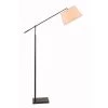 Ryden 83 in. Oil Rubbed Bronze Adjustable Boom Arm Floor Lamp with Fabric Shade by Manor Brook -Brightech Sales oil rubbed bronze manor brook floor lamps mb100284 64 1000
