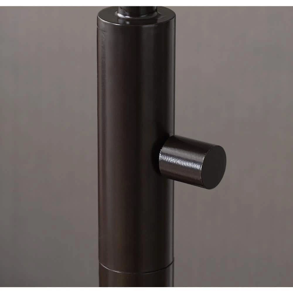 Apoka 60.125 in. Oil Rubbed Bronze Floor Lamp with Clear Shade by Manor Brook 6 Apoka 60.125 in. Oil Rubbed Bronze Floor Lamp with Clear Shade by Manor Brook - Image 4