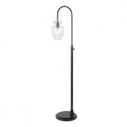 Apoka 60.125 in. Oil Rubbed Bronze Floor Lamp with Clear Shade by Manor Brook
