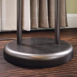 Marlene 60.75 in. Oil Rubbed Bronze Indoor Floor Lamp with White Drum Shade by Manor Brook -Brightech Sales oil rubbed bronze manor brook floor lamps mb100539 fa 1000