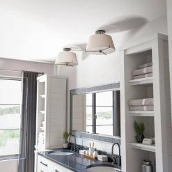 Rochelle 10 in. 3-Light Oil Rubbed Bronze Semi-Flush Mount by Manor Brook -Brightech Sales oil rubbed bronze manor brook flush mount lights mb00373orb 1f 1000