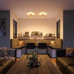 Rochelle 10 in. 3-Light Oil Rubbed Bronze Semi-Flush Mount by Manor Brook -Brightech Sales oil rubbed bronze manor brook flush mount lights mb00373orb 31 1000