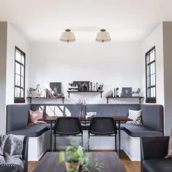 Rochelle 10 in. 3-Light Oil Rubbed Bronze Semi-Flush Mount by Manor Brook -Brightech Sales oil rubbed bronze manor brook flush mount lights mb00373orb 44 1000